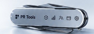 Representación de PR Tools como una navaja suiza de herramientas
